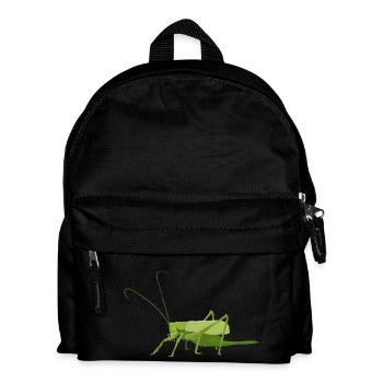 Heuschrecke - Kinder Rucksack - Schwarz - Vorne
