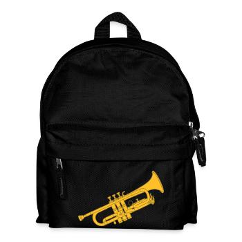 Trumpet brass instrument 2 - Kids' Backpack - black - Front