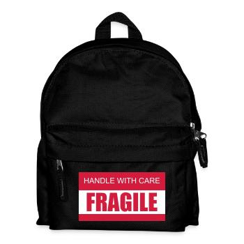 FRAGILE Handle with care 2c - Kinder Rucksack - Schwarz - Vorne