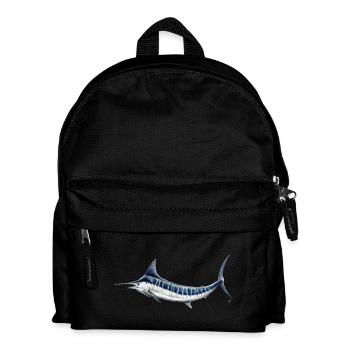 Blue Marlin - Blauer Marlin - Espadon - Fisch - Kinder Rucksack - Schwarz - Vorne