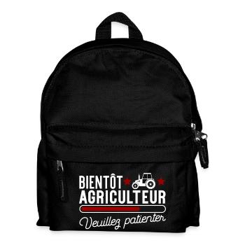 Bientôt agriculteur cadeau - Sac à dos Enfant - noir - Devant