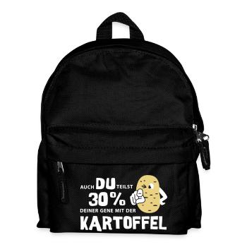 Potato genes - Kids' Backpack - black - Front