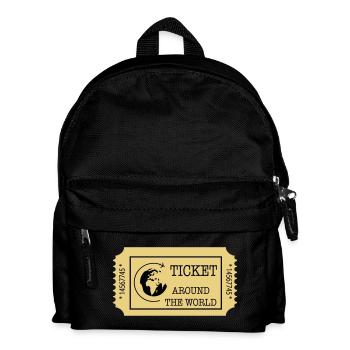 Around the World Ticket - Kids' Backpack - black - Front
