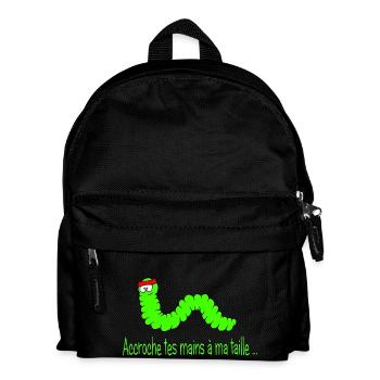 la chenille - Sac à dos Enfant - noir - Devant