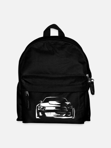 us muscle car v8 sportwagen Autos Zeichnung Skizze - Kinder Rucksack - Schwarz