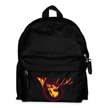 Rotwild-Jagdhorn-Logo Jagd deer 1 - Kinder Rucksack - Schwarz - Vorne