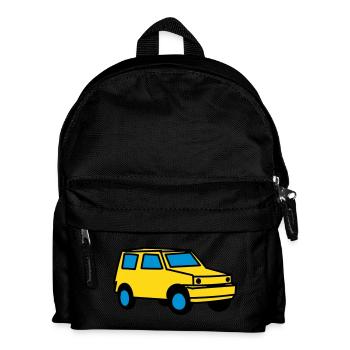 Auto - Kinder Rucksack - Schwarz - Vorne