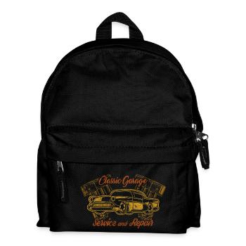 classic garage - Kids' Backpack - black - Front