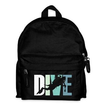 Tauchen Taucher - Kinder Rucksack - Schwarz - Vorne