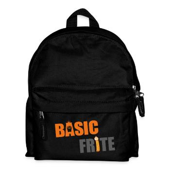 Basic fries 2 - Kids' Backpack - black - Front