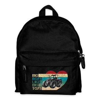 Big Boys Retro - Kinder Rucksack - Schwarz - Vorne