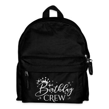 Birthday Crew Matching Group Birthday Party Outfit - Kids' Backpack - black - Front