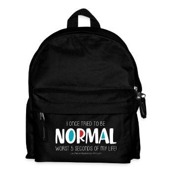 Ich habe einmal versucht, normal (dunkel) zu sein - Kinder Rucksack - Schwarz - Vorne