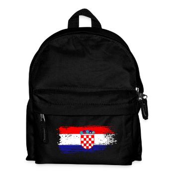 Drapeau de la Croatie - Sac à dos Enfant - noir - Devant