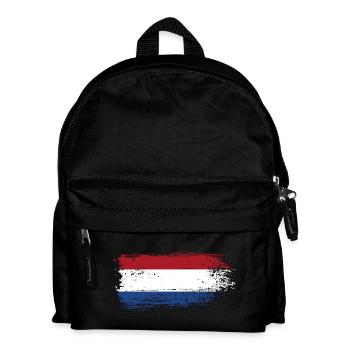 Brushstroke Dutch Tricolor - Kids' Backpack - black - Front