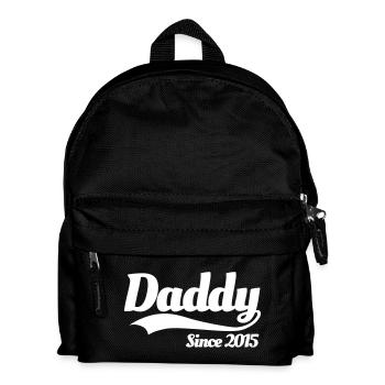 Father Father's Day Child Best Father, Daddy since 2015 - Kids' Backpack - black - Front
