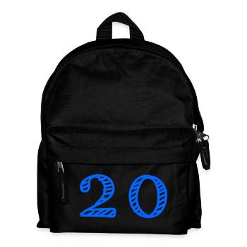 20 ANS. 20e ANNIVERSAIRE. ANNIVERSAIRE 20 ANS. 20 - Sac à dos Enfant - noir - Devant