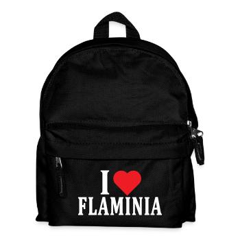 T-Shirt Ich liebe Flaminia T-Shirt Geschenkidee - Kinder Rucksack - Schwarz - Vorne