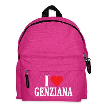 t-shirt J’adore l’idée cadeau Gentianian - Sac à dos Enfant - fuchsia - Devant