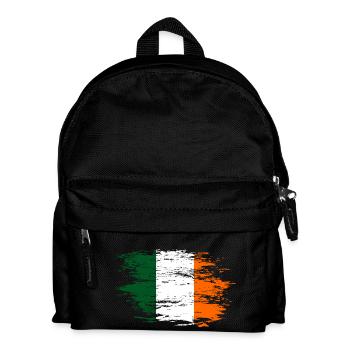 Drapeau de l’Irlande utilisé - Sac à dos Enfant - noir - Devant