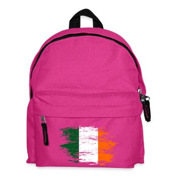 Ireland flag used - Kids' Backpack - fuchsia - Front