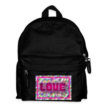 LIEBE. PAAR. ICH HABE GERADE GEHEIRATET. Junggesellinnenabschied. HEILIGER VALENTINSTAG. - Kinder Rucksack - Schwarz - Vorne