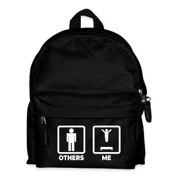 Funny trampoline jumper - Kids' Backpack - black - Front