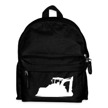 Opérateur d’excavatrice et d’équipement de construction Silhouette – - Sac à dos Enfant - noir - Devant