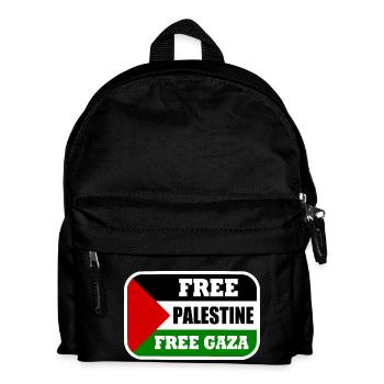 Free palestine free gaza - Kids' Backpack - black - Front