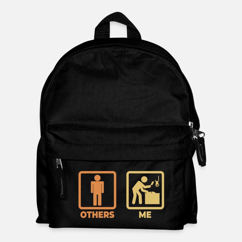 Fleischer Strichmännchen - Kinder Rucksack - Schwarz