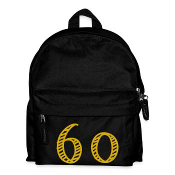 60. 60 ANS. 60e ANNIVERSAIRE. ANNIVERSAIRE 60 ANS. - Sac à dos Enfant - noir - Devant