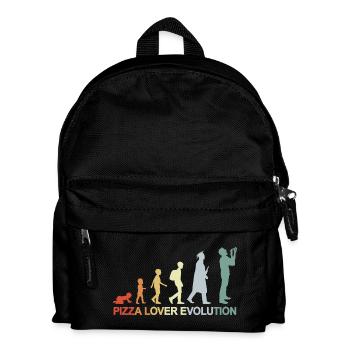 Entwicklung eines Pizzaliebhabers - Kinder Rucksack - Schwarz - Vorne