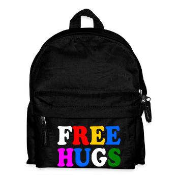 Free hugs - Kids' Backpack - black - Front