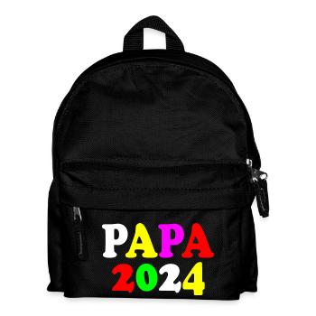 Papa 2024 - Kinder Rucksack - Schwarz - Vorne