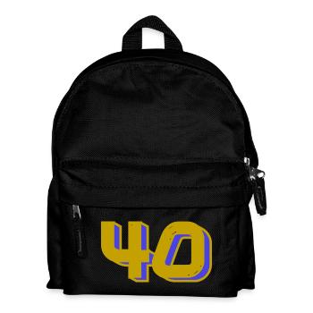 40. 40 ANS. 40e ANNIVERSAIRE. ANNIVERSAIRE 40 ANS. - Sac à dos Enfant - noir - Devant