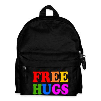 Free hugs - Kinder Rucksack - Schwarz - Vorne