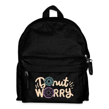 Donut inspirierender Donut - Kinder Rucksack - Schwarz - Vorne