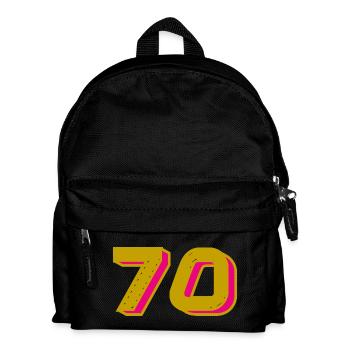 70. 70 ANS. 70e ANNIVERSAIRE. ANNIVERSAIRE 70 ANS. - Sac à dos Enfant - noir - Devant
