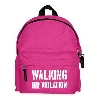 Walking HR Violation - Kids' Backpack - fuchsia - Front
