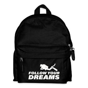 FOLLOW YOUR DREAMS - Kids' Backpack - black - Front