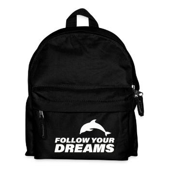 FOLLOW YOUR DREAMS - Kids' Backpack - black - Front