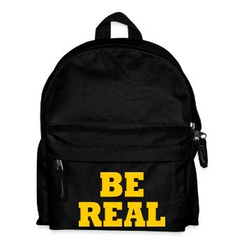 Be real - Kinder Rucksack - Schwarz - Vorne