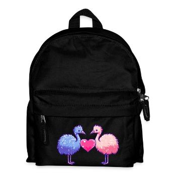 Strauß Paar Liebe Valentinstag - Kinder Rucksack - Schwarz - Vorne
