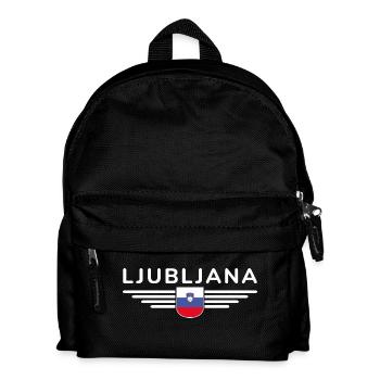 Trendy Ljubljana design - Kids' Backpack - black - Front