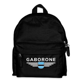 Gaborone T-Shirt für Botswana-Fans - Kinder Rucksack - Schwarz - Vorne