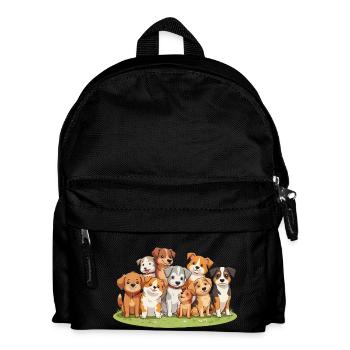 Une meute de chiens - Sac à dos Enfant - noir - Devant