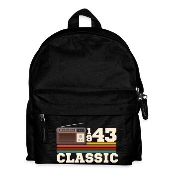 Jubiläum 1943 Retro-Klassiker - Kinder Rucksack - Schwarz - Vorne