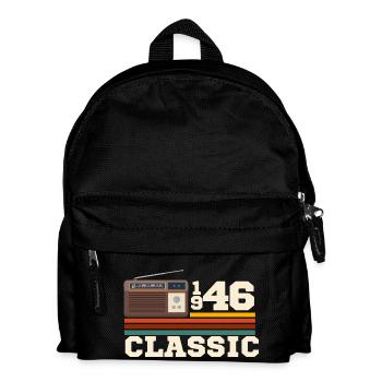 Jubiläum 1946 Retro-Klassiker - Kinder Rucksack - Schwarz - Vorne