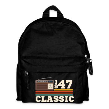 Jubiläum 1947 Retro-Klassiker - Kinder Rucksack - Schwarz - Vorne