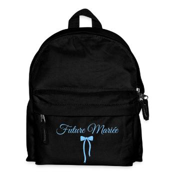 Bride-to-be Blue Bow - Kids' Backpack - black - Front